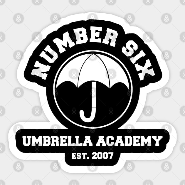 UMBRELLA ACADEMY NUMBER SIX Sticker by localfandoms